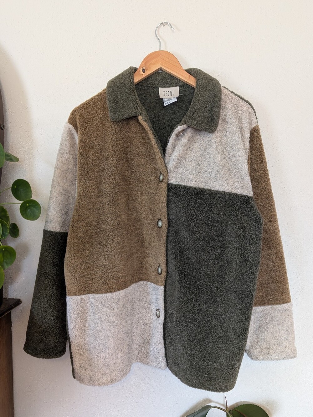 TEDDI | Vintage | Colorblock Patchwork Fleece Jacket